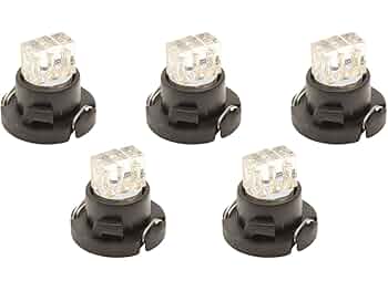 ハル Amazon | T4.7 高輝度 拡散 3 LED ウェッジ バルブ アンバー